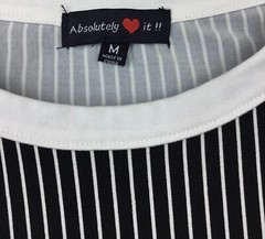 Absolutely Love It Woman&rsquo;s Long Sleeve Striped Medium Pullover Tunic/Dress
