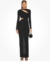 Michael Costello x REVOLVE Size S Cygnus Gown Long Sleeve Cutout Maxi Dress