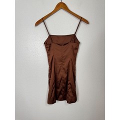 Sunday Best Brown Satin Mini Slip Dress Size 00