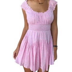 Isabelle&rsquo;s Closet Naomi Romper Pink White Daisy Print Small Floral Feminine EUC