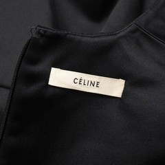 CELINE one piece Size 34 Phoebe Philo era black dress Made in France Branded…