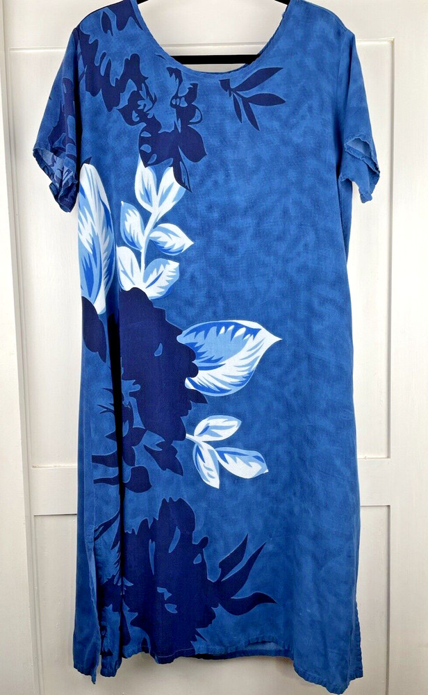 National Since 1952 Hawaiian Midi Dress Women’s Petit Large Floral Pattern Beach