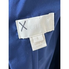 J.Crew Women Dress Size 6 Silk Chiffon Heidi Gown Newport Blue MSRP $365