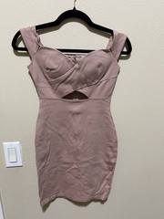 NEW Papaya Women Floral Ruffles Thin Strap Mini Bodycon Dress S NWT
