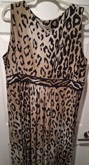 Sandra Darren Surplus Leopard Print Max Dress 24W Stretch Sleeveless