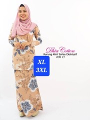 2set Baju Kurung Women Muslimah Long sleeve Modest wear cotton inc. shipping fee