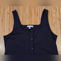 NWOT Fourteenth Place Black Button-Down Dress