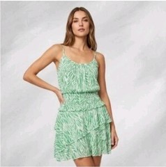 Diane‎ Von Furstenberg Ruched Mesh Mini Dress Size L