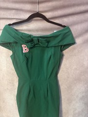 Unique Vintage Barbie Dress XS Green 60’s Sheath Style ALTERED