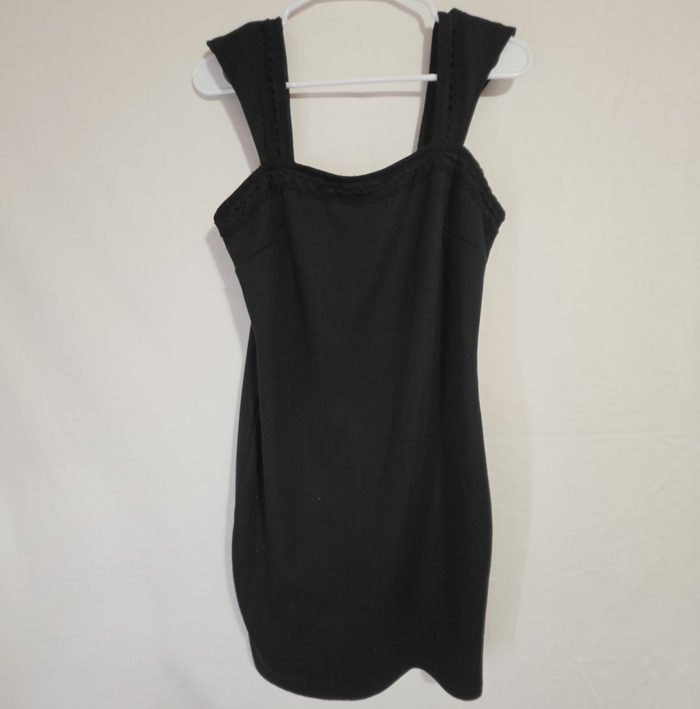 Forever 21+ Women’s Black Solid Sleeveless Square Neck Mini Dress Plus 0X