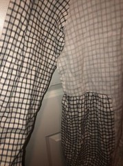 Embellish By Creative Co-Op Cotton Checked Dress Size L NWT Black White