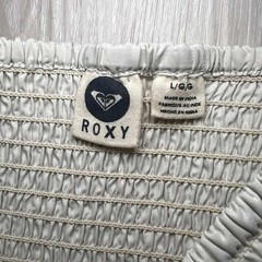 Roxy White Strapless Smocked Top Embroidered Tribal Border Dress L G G