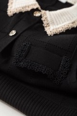 Sandro lace Color contrast sleeveless Knitted dress for Women