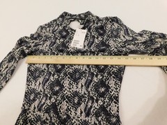 Divided H&M Dress Women&rsquo;s Size 4 Sexy Faux Snakeskin New Cutout Back Party K383