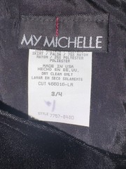 Y2K My Michelle Black Velvet & Shimmer Mini Dress Coquette Fairycore Whimsigoth