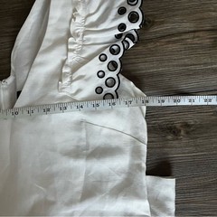 J. Crew Ivory Eyelet Flutter Sleeve Textured Sheath Dress 6