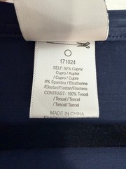 Dolan Left Coast Collection Color Block V-Neck Dress Cupro Tencel Blue Black
