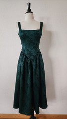 New Midi Dress Size Small XS Green Floral Wedding Bridal Garden Pockets Prom