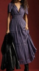 NWOT Anthropologie Somerset Maxi Dress: Lurex Edition – large