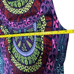 Mara Hoffman Open Back Aztec Tribal print mini dress sz10 beach tropical bright