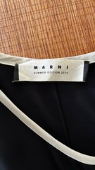Marni Summer Edition 2014 Black Ivory Maxi Dress IT 44 UK 12 Made Portugal