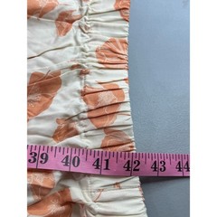a.n.a A New Approach Floral Poppy Midi Dress Womens XXL Orange Tie Waist New