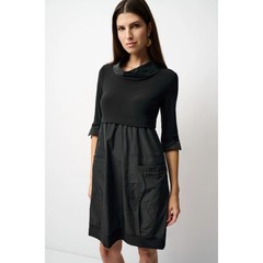 Joseph Ribkoff Plus Classic Cocoon Mini Dress Black Size 14