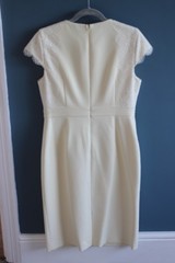 New HOBBS Pale Yellow ‘Valentina’ Lace Shift Dress – Size 12 – RRP £199