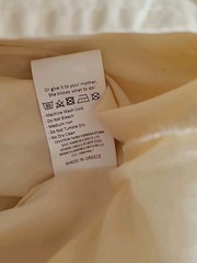 Devotion Twins Sundress Medium M – Ivory Natural Tie Shoulders Cotton Greece NWT