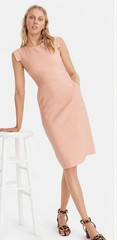 NWT J.Crew Resume Sheath in Orange Sorbet Stretch Linen Dress 0 $168