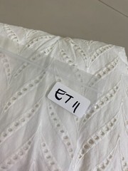 Anthropologie Alice White Eyelet Midi Crop Jumpsuit size 8 Wide leg Cottagecore