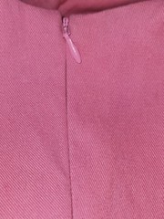 Kourt Pink Denim Corset Pleated Lele Babydoll Fit Flare Mini Dress Size Med NWT