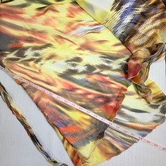 Y2K Speechless Halter Dress Large Handkerchief Hem Boho Tropical Vacation