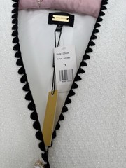 Alexia Admor Ivory Dress Pearl Button Scallop Trim NWT Size 2