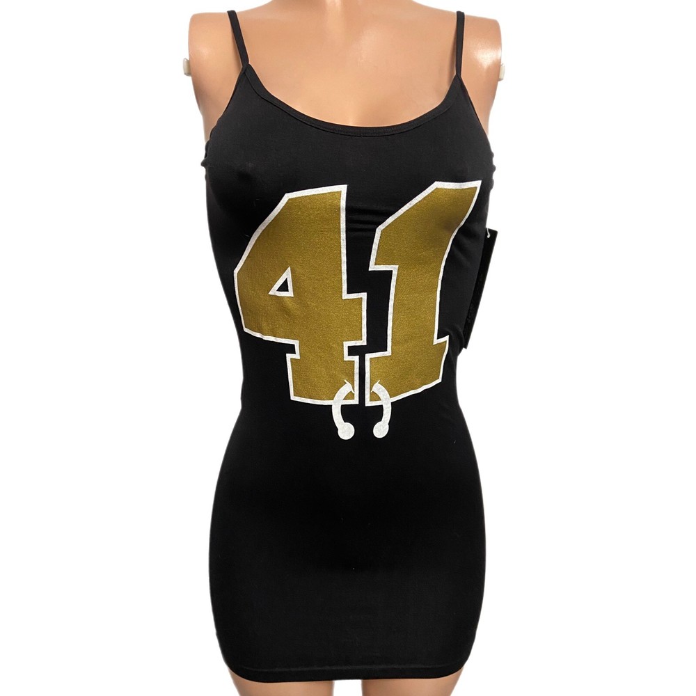 Y2K Nola Ave Black Seamless 41 Saints Nose ring Micro Mini Dress Stretchy Party