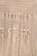 Farm Rio Anthropologie Hand Made Crochet Maxi Dress Beige Size M NWT Orig. $595.