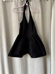 Wild Fable Black Halter Dress Adjustable Strap Zip Polyester XS