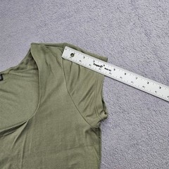 J for Justify Maternity Olive Green Square neck Maxi Dress Side Slit Size XL NWT