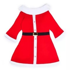 Allison Brittney Women&rsquo;s Red & White Mrs.Claus Ugly Sweater Dress M MEDIUM NWT