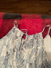 Dress, Blue Marble, Large, High Low