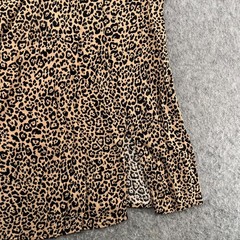 Reformation Marlowe Bengal Slip Dress Animal Print V Neck Side Slit Size M