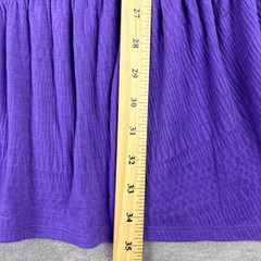 praNa Zadie Small Purple Smocked Waist Dress Swim Cover Stretch Sheer Outdoor