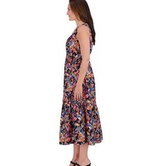 French Connection Floral Sleeveless Side Zipper and Pockets Maxi Dress Size XXL