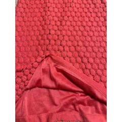 Solitaire Crochet Lace Boho Style Midi Dress Medium Burnt Orange Dainty Twee