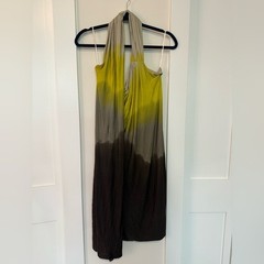MAX MARA MAXMARA Gradient One Shoulder Ombré Dress Size 44 US 10 Med / Large