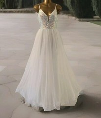 FAERIESTY womens white sequin embellished lace back ballgown dress size 12 prom