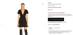 CHLOE DOUBLE FACE WOOL CREPE MINI DRESS FR34