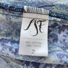 LoveShackFancy Maxi Dress Sz 2 Popover Side Slit Lightweight Boho Feminine