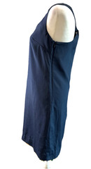 J CREW Navy Shift Dress 00 Twist Back Lightweight Old Money Minimalist Cocktail