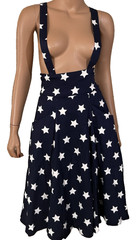 NWT Collectif London Star Print Swing Dress XS Rocklabilly Pinup 4th Of July